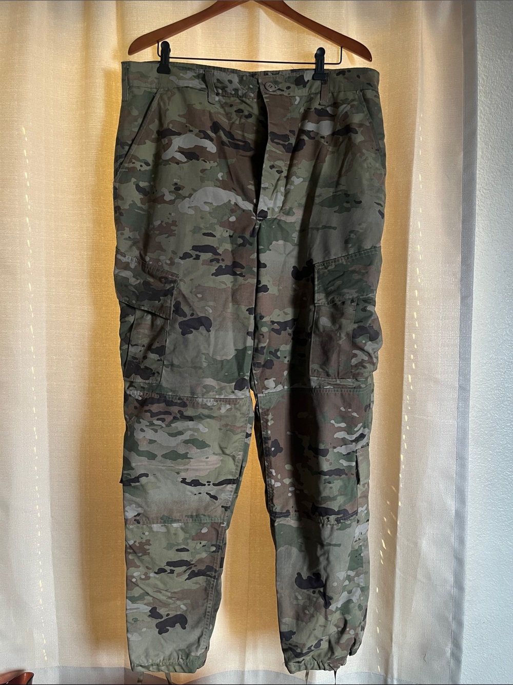 Authentic Men's MilitaryCamouflage Cargo Pants - Green Multicam Utility Trousers